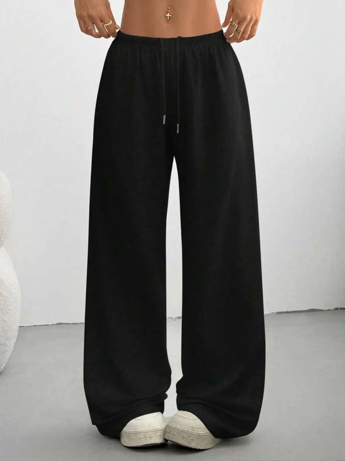 Relaxed Fit Drawstring Pants  Style Ratio