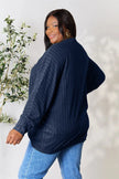Basic Bae Full Size Ribbed Cocoon Cardigan  Style Ratio
