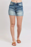 Judy Blue High Waist Star Seam Detail Denim Shorts  Style Ratio