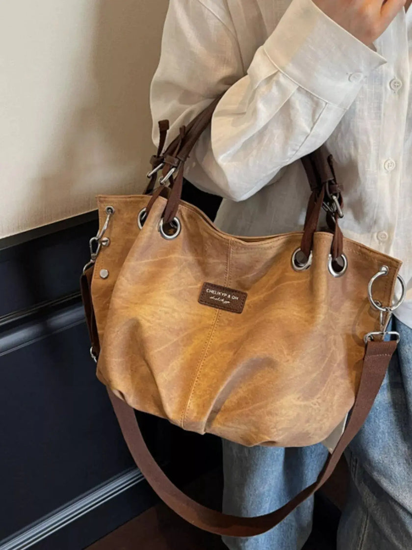 Vintage Adjustable Strap Crossbody Bag  Style Ratio