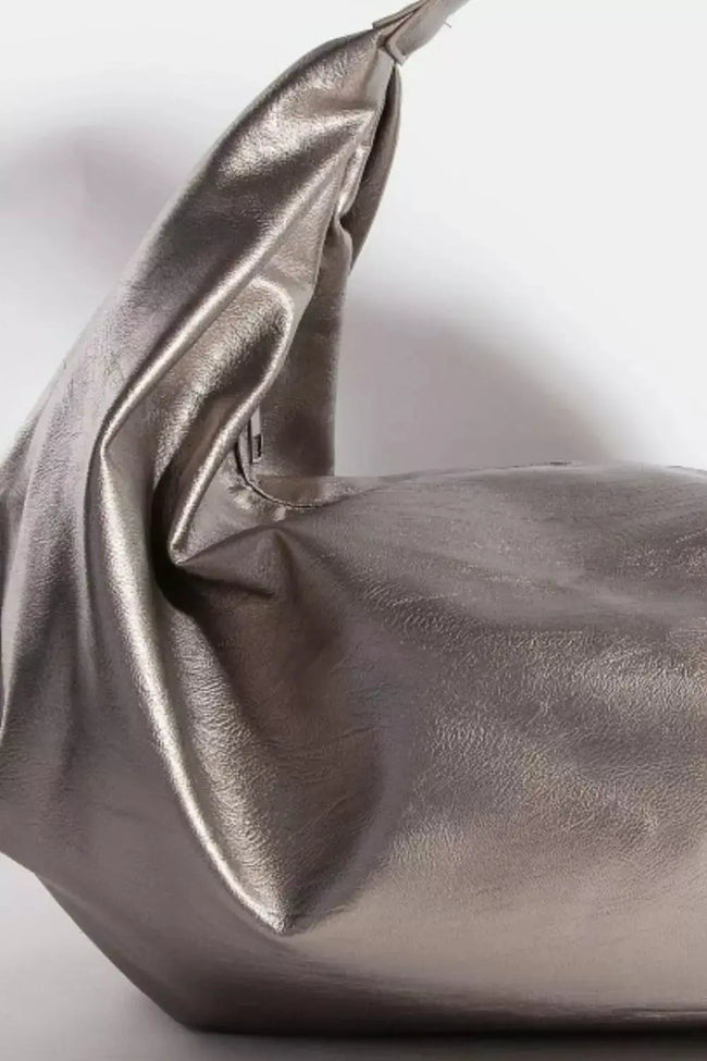 Fame Simple Faux Leather Hobo Handbag  Style Ratio