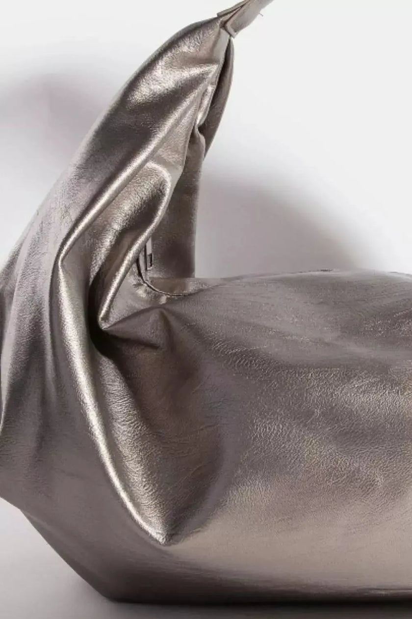 Fame Simple Faux Leather Hobo Handbag  Style Ratio
