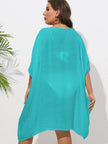 Crochet Trim V-Neck Beach Cover Up  Style Ratio