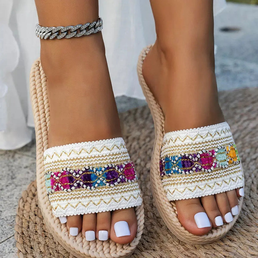 Open Toe Flats Sandals  Style Ratio