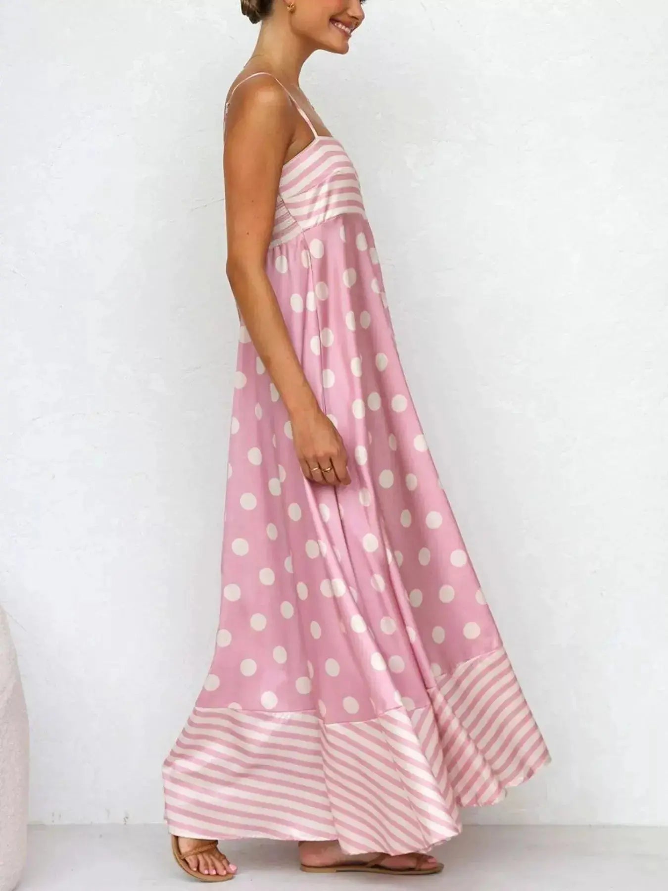 Printed Spaghetti Strap Maxi Dress  Style Ratio