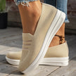 Mesh Round Toe Platform Slip-Ons  Style Ratio