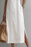 Sleeveless Side Slit Dress with Pockets  Style Ratio