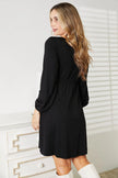 Double Take Scoop Neck Empire Waist Long Sleeve Magic Dress  Style Ratio