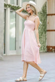 And The Why Smocking Open-Back Sleeveless Midi Dress  Style Ratio