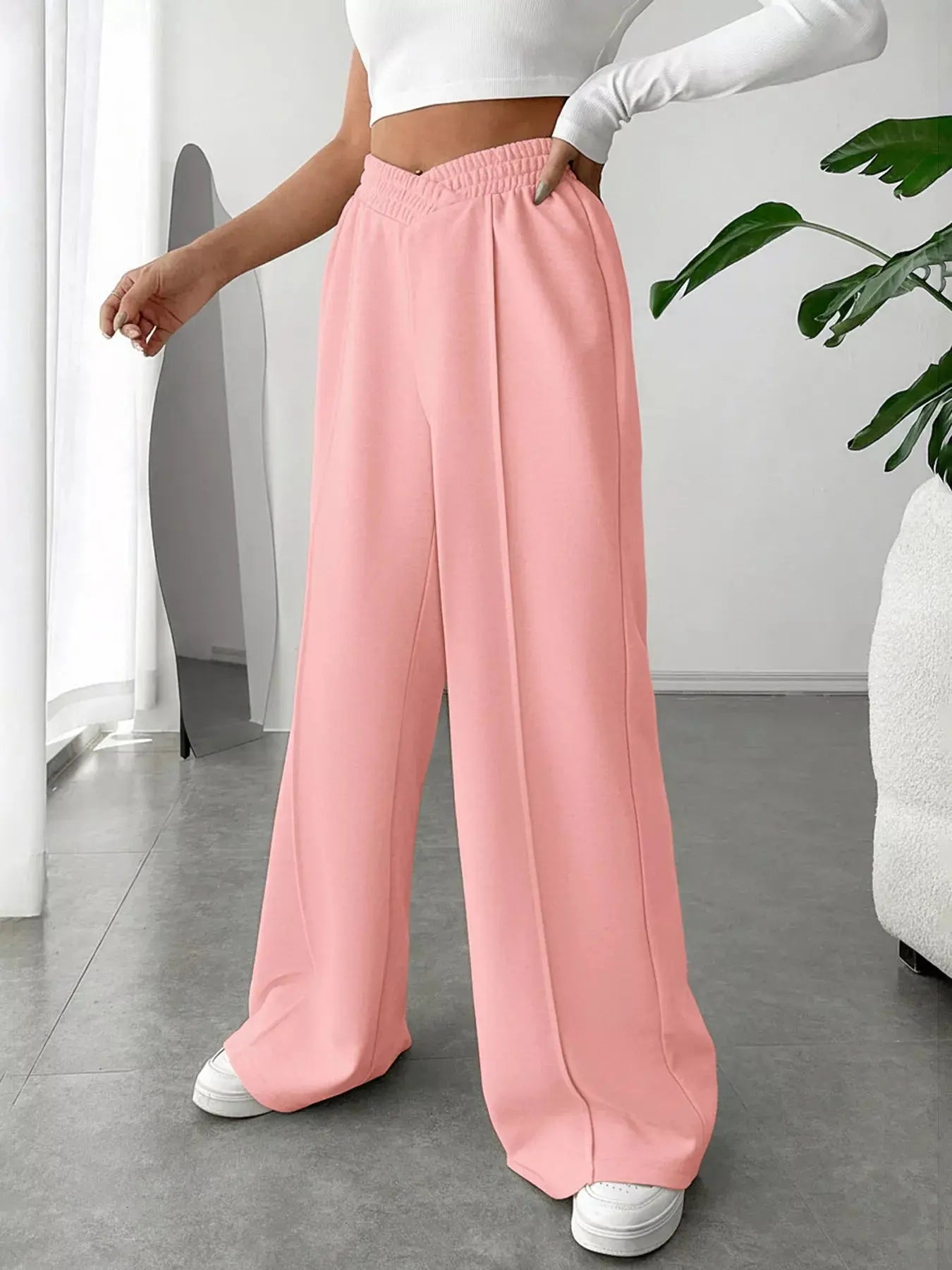 Wide Leg High Waist Pants  Style Ratio