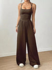 Sleeveless Wide Leg Casual Jumpsuit  Style Ratio