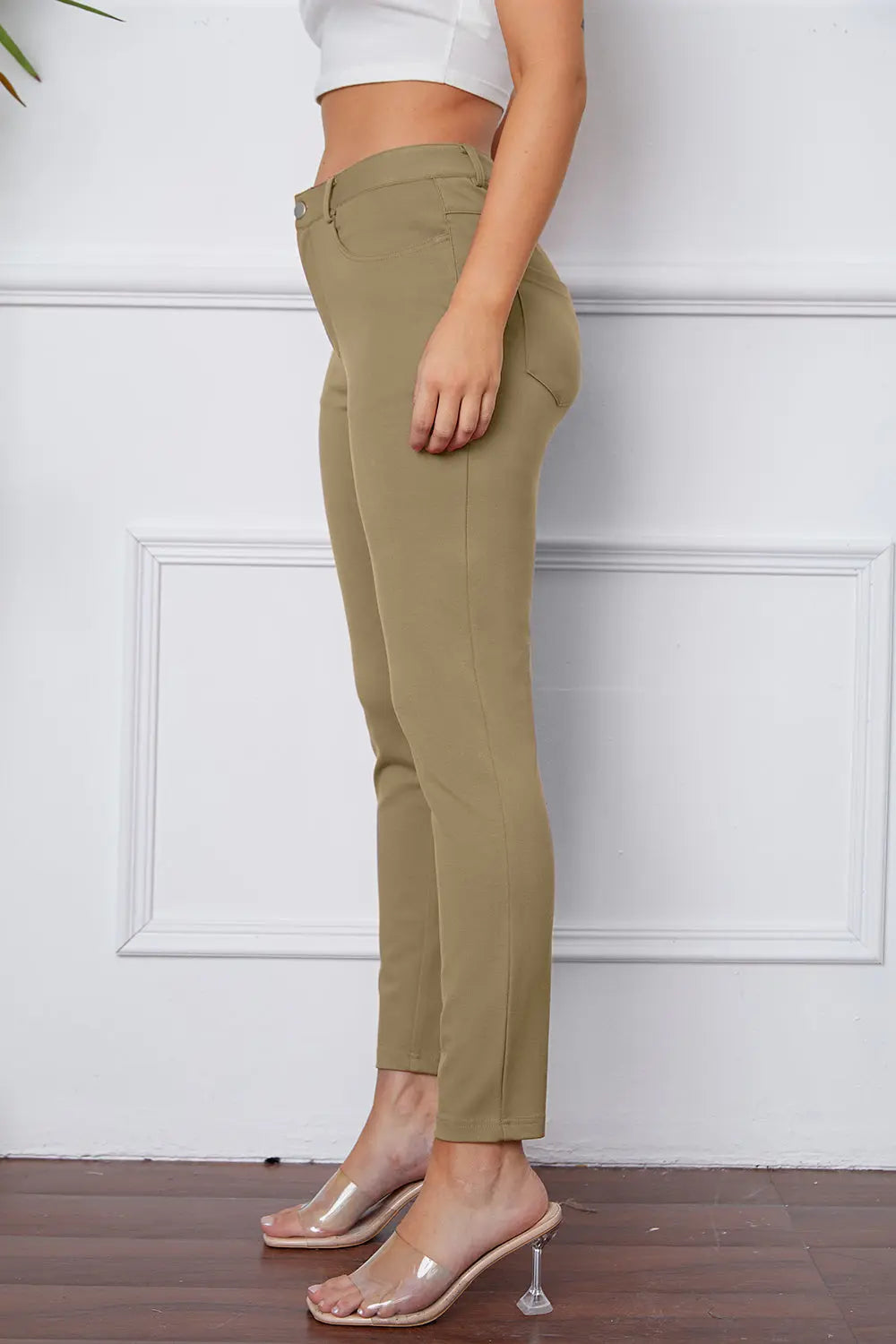 Basic Bae Stretchy Stitch Pants  Style Ratio