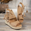 Peep Toe Wedge Sandals  Style Ratio
