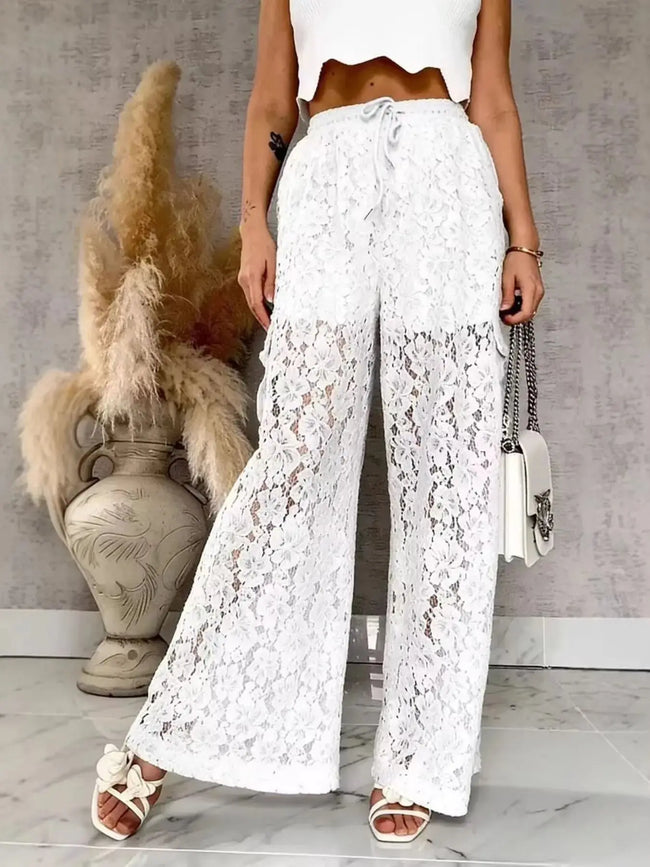 Lace Wide Leg Pants  Style Ratio
