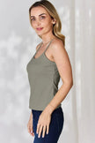 Basic Bae Full Size Round Neck Slim Tank Top  Style Ratio