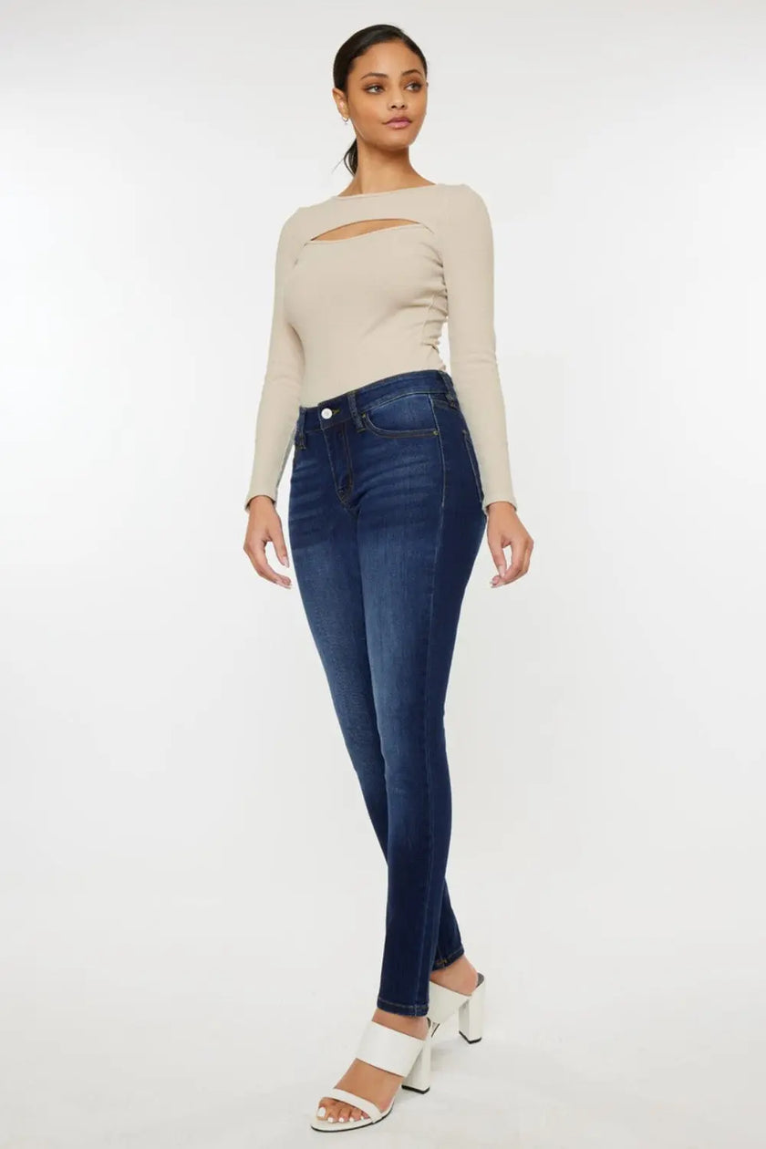 Kancan Mid Rise Gradient Skinny Jeans  Style Ratio