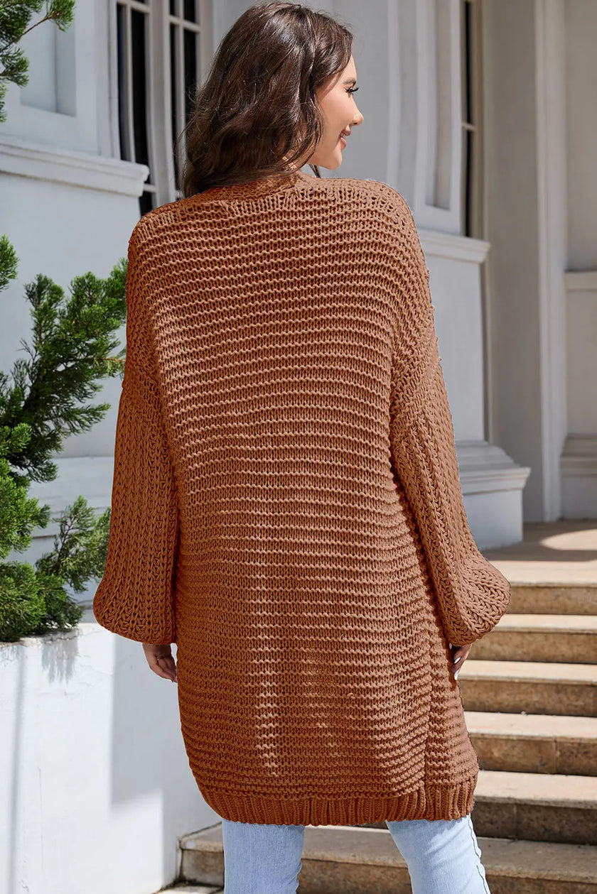 Open Front Longline Cardigan  Style Ratio