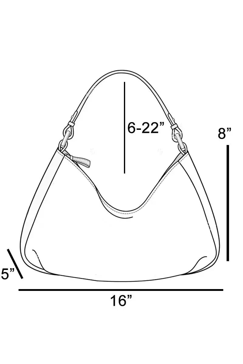 Fame Faux Leather Buckle Strap Detail Tote Bag  Style Ratio