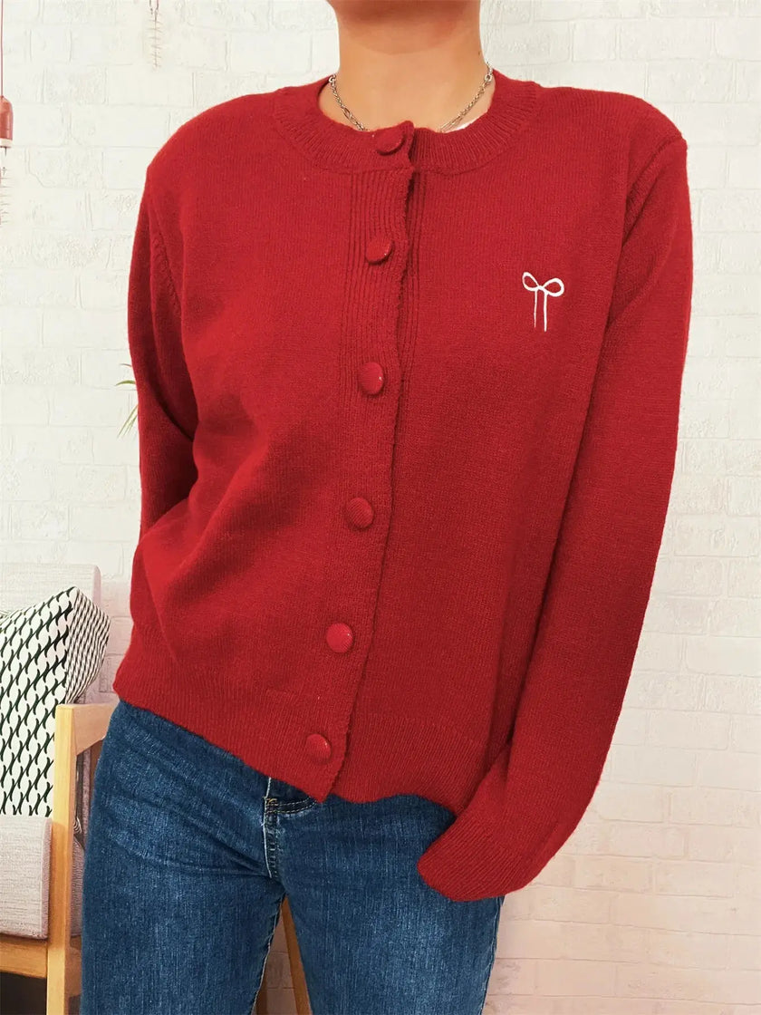 Button Up Long Sleeve Cardigan  Style Ratio