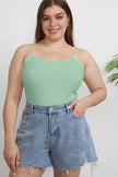Basic Bae Full Size Round Neck Slim Tank Top  Style Ratio