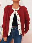 Button Up Long Sleeve Cardigan  Style Ratio