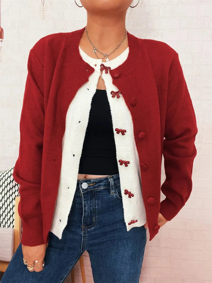 Button Up Long Sleeve Cardigan  Style Ratio