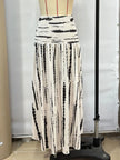 Smocked Asymmetrical Hem Skirt  Style Ratio