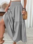 Smocked Waist Tiered Skirt  Style Ratio