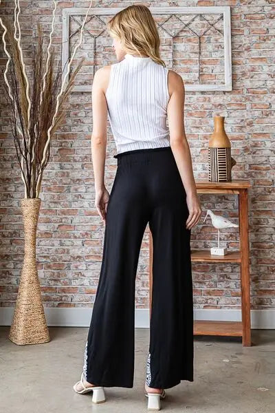 Heimish Damask Pattern Casual Pants  Style Ratio