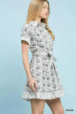 Umgee Border Print Belted Shirt Dress  Style Ratio