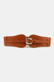 Wide Elastic Belt with Alloy Buckle  Style Ratio