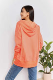 Double Take Quarter-Snap Dropped Shoulder Hoodie  Style Ratio