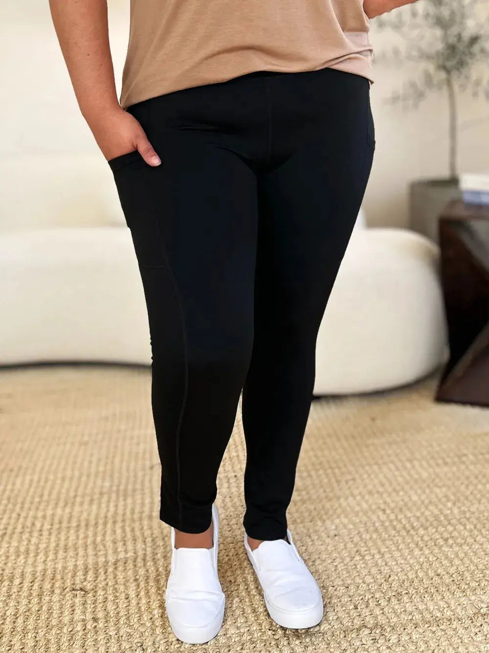Wide Waistband Sports Leggings  Style Ratio