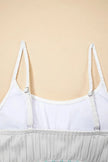 Textured Contrast Banding Bikini High Waist 2pcs Swimsuit  Style Ratio