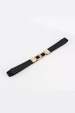 Geometric Double Buckle Elastic Belt  Style Ratio