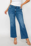 bytos Full Size Cat's Whiskers Mid Rise Ankle Jeans  Style Ratio