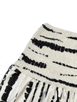 Smocked Asymmetrical Hem Skirt  Style Ratio
