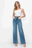 bytos Full Size High Rise Wide Leg Jeans with Pockets  Style Ratio