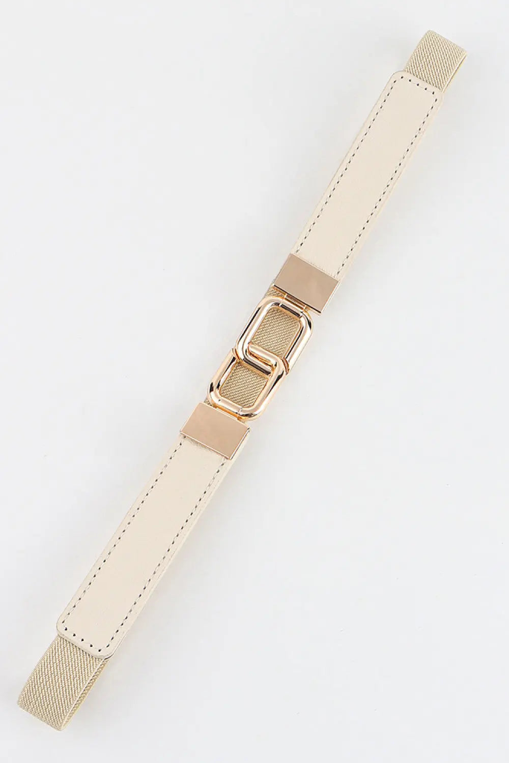 Geometric Double Buckle Elastic Belt  Style Ratio