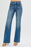 RISEN Full Size Tummy Control High Rise Bootcut Jeans with Double Button Waistband  Style Ratio
