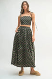 MABLE Floral Crop Top and Skirt Set  Style Ratio