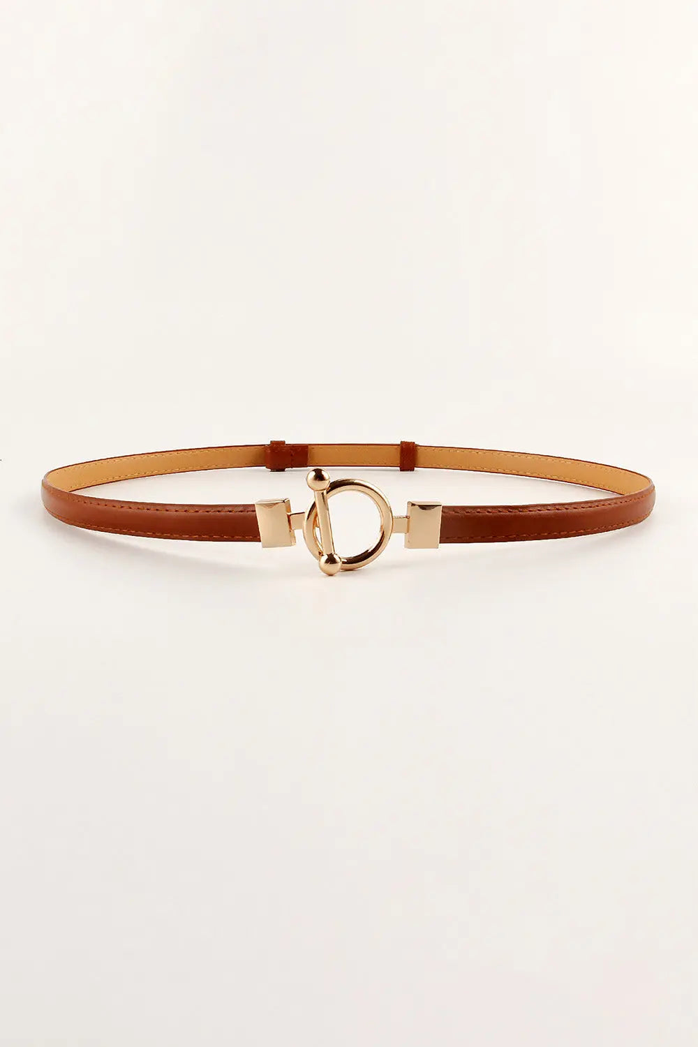 Toggle Buckle Skinny PU Belt  Style Ratio
