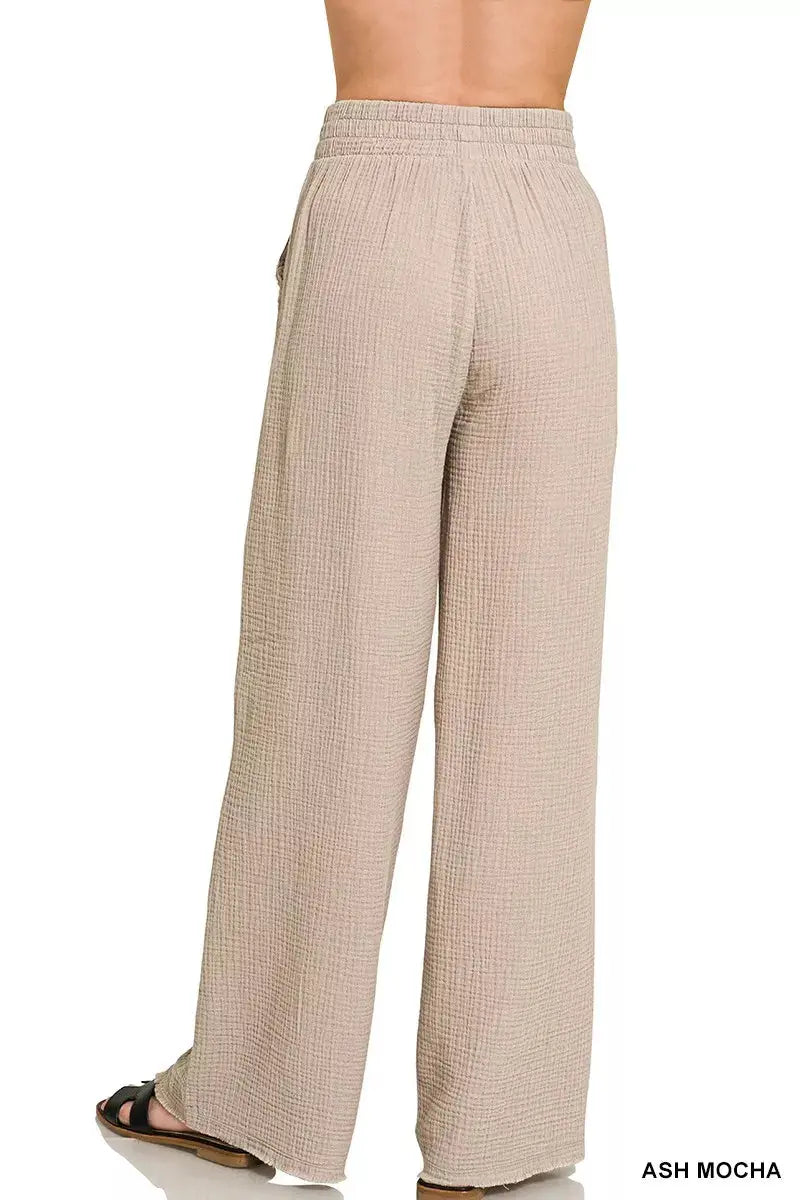 Zenana Double Gauze Lounge Pants  Style Ratio