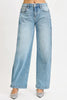 RISEN Mid Rise Wide Barrel Transferable Leg Snap Jeans  Style Ratio