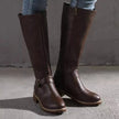 Round Toe Block Heels Boots  Style Ratio