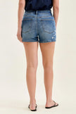 Judy Blue High Rise Slim Shorts with Star Splatter  Style Ratio