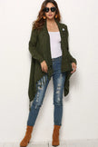 Angel Wings One-Button Tassel Tie Asymmetrical Hem Cardigan  Style Ratio