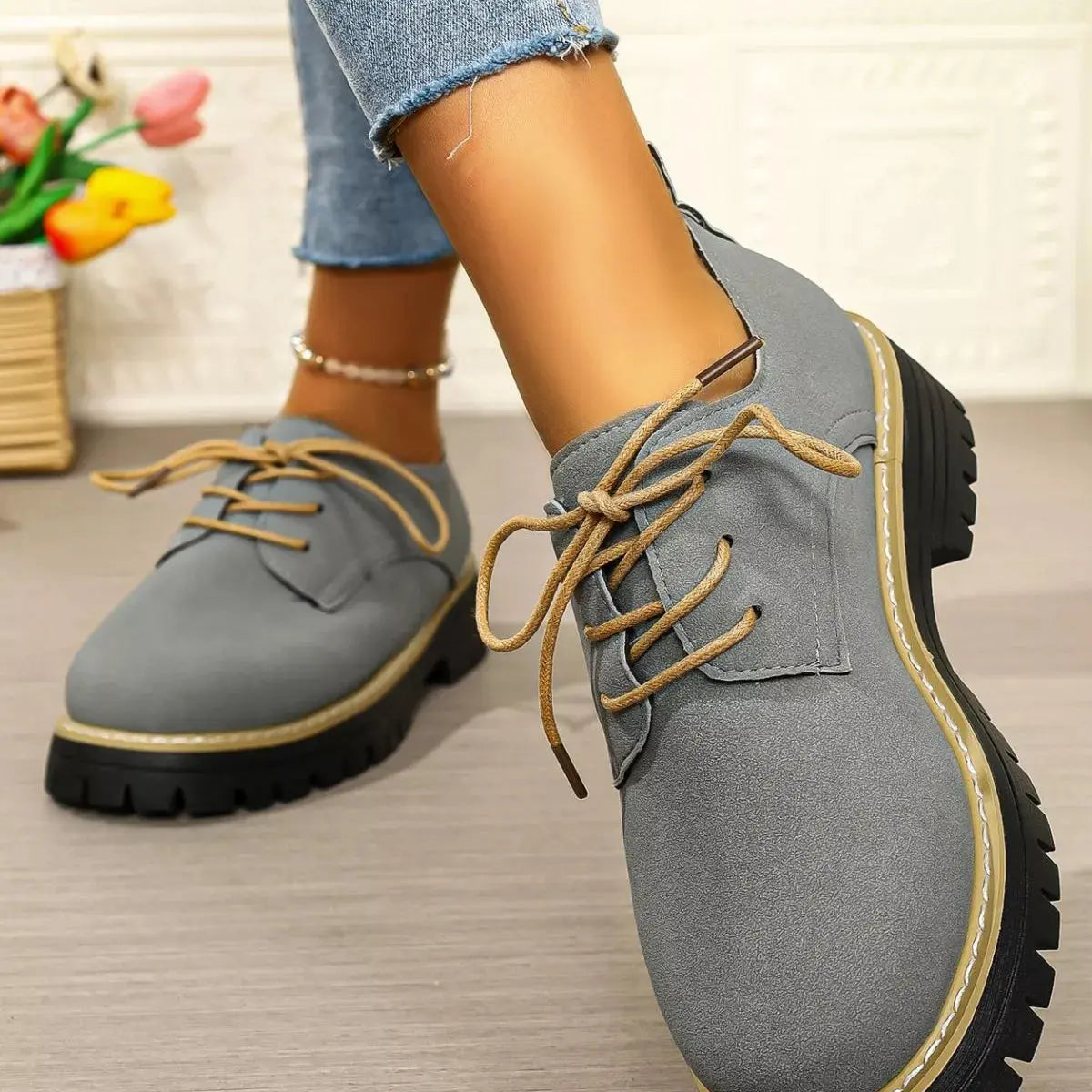 Lace-Up Platform Loafers  Style Ratio