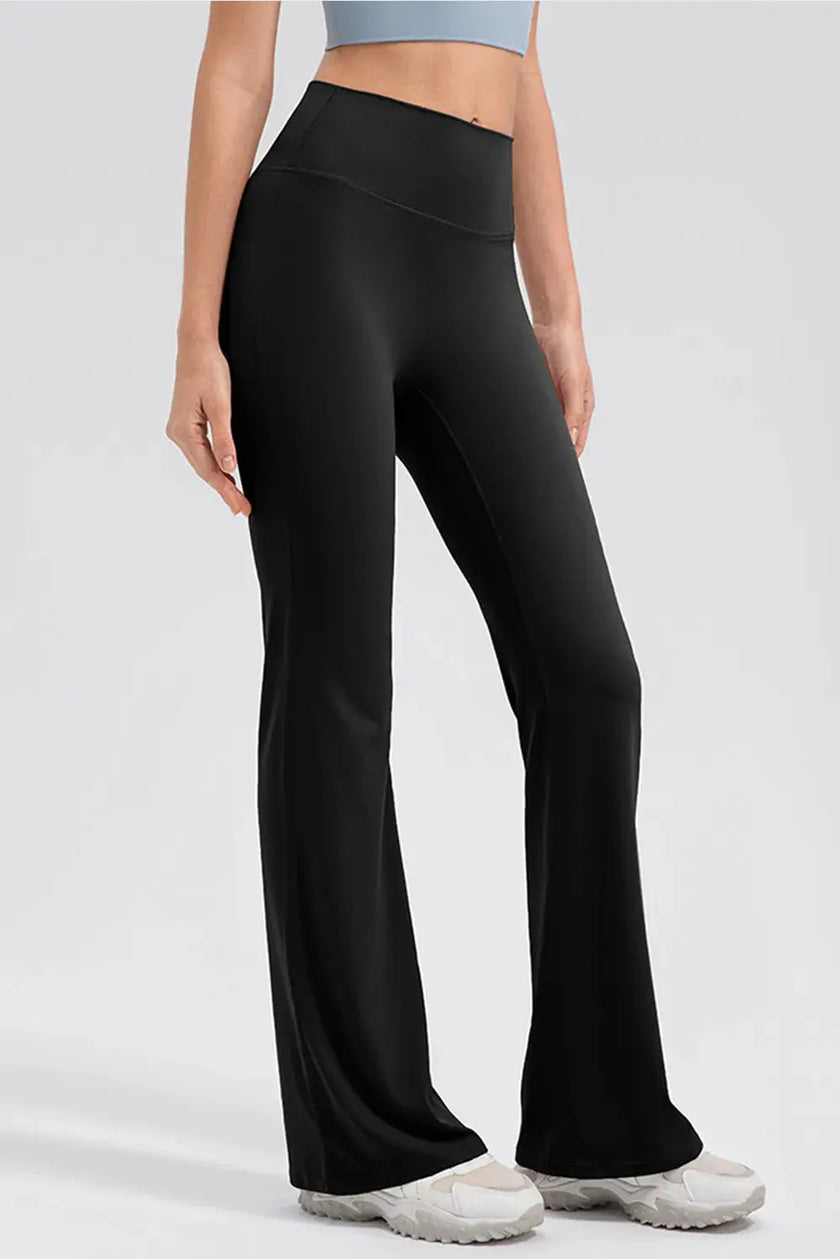 Wide Waistband High Waist Bootcut Active Leggings  Style Ratio