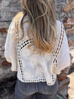 Full Size Embroidered Open Front Cardigan Plus Size  Style Ratio